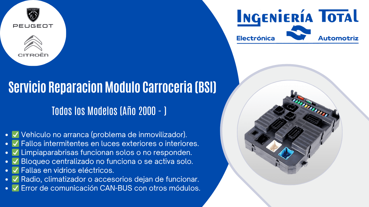 Reparacion Modulo Carroceria (BSI)